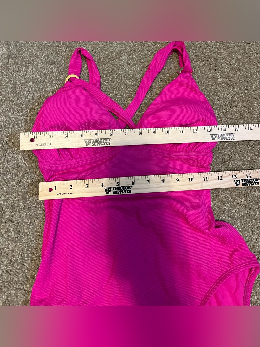 Tommy Bahama Island Clays V-Neck One-Piece Swimsuit size 6 - Picture 6 of 14